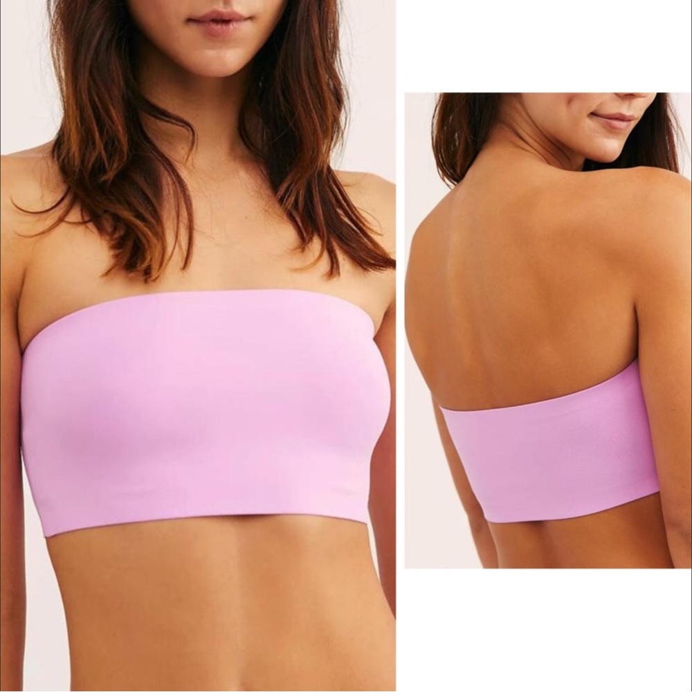 Free People Intimately Nina Bandeau Top Women Color Electric Orchid Size XS